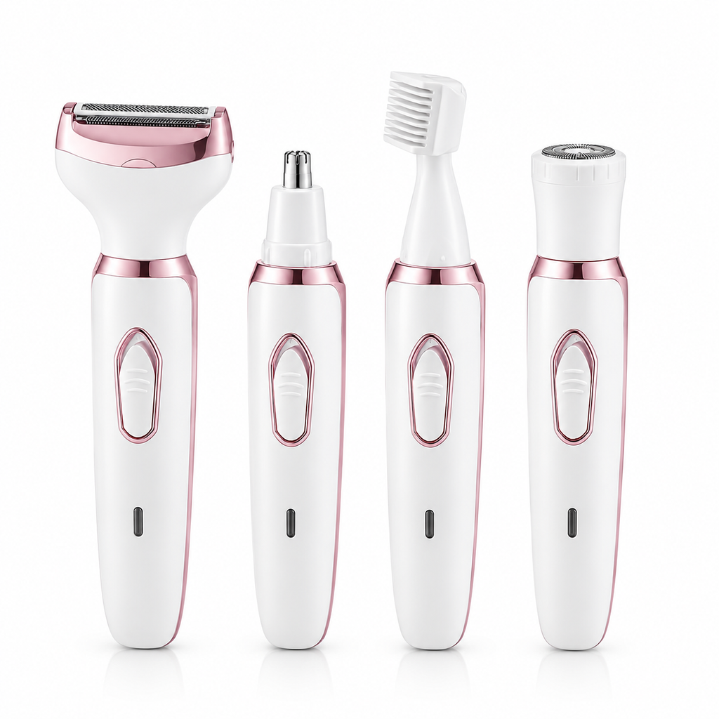 Women's Electric Shaver | 4-in-1 Rechargeable Grooming Kit