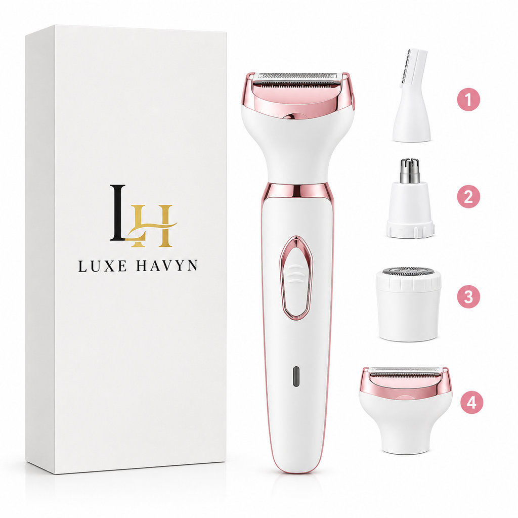 Women's Electric Shaver | 4-in-1 Rechargeable Grooming Kit